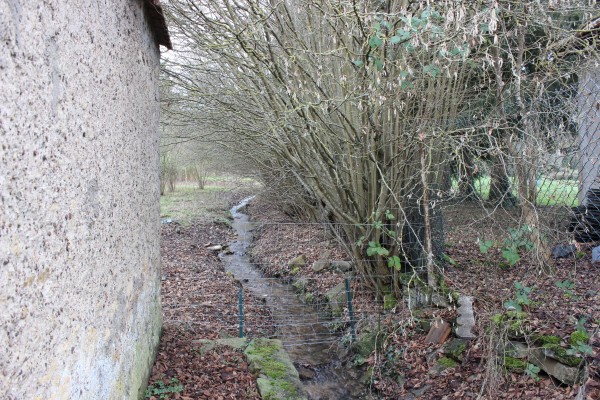 Le Bord du Rupt est parfois inaccessible, traversant des parcelles privées.