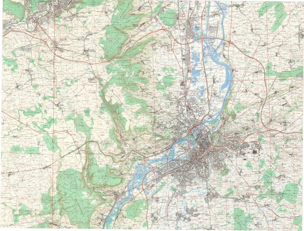 Carte IGN de 1975, 1/25 000 (sources : IGN de St-Mandé)