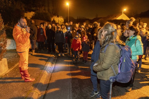 Lecture paysagère le 22 novembre 2019 à Saulny, dans le cadre de Plan Paysage de Metz Métropole. (photographie : <em>Républicain Lorrain</em>)