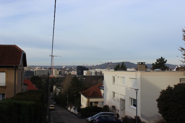 Le Mont Saint-Quentin depuis les hauteurs de Queuleu à Metz...