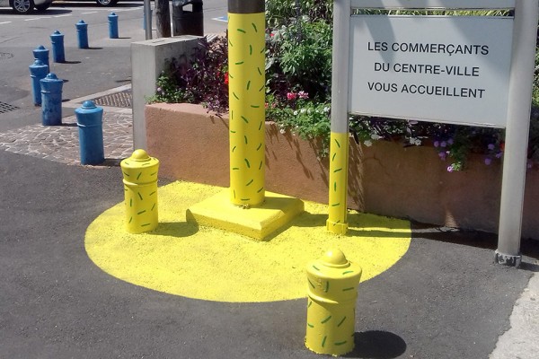 Signalétique ludique et décalée - Signalétique ludique aux abords de l’étang de Berre (Martigues), Robin des Villes