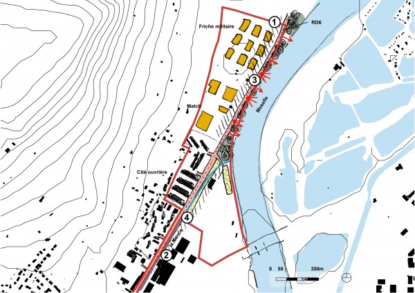 Schéma des OQP, secteur Ars-sur-Moselle
