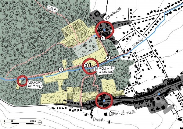 Schéma des OQP, secteur Lorry-lès-Metz