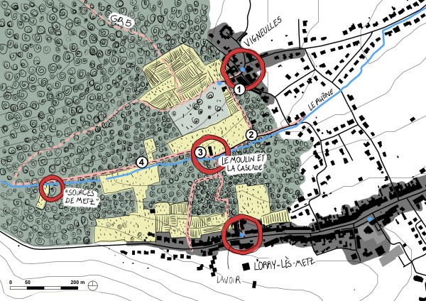 Schéma des OQP, secteur Lorry-lès-Metz