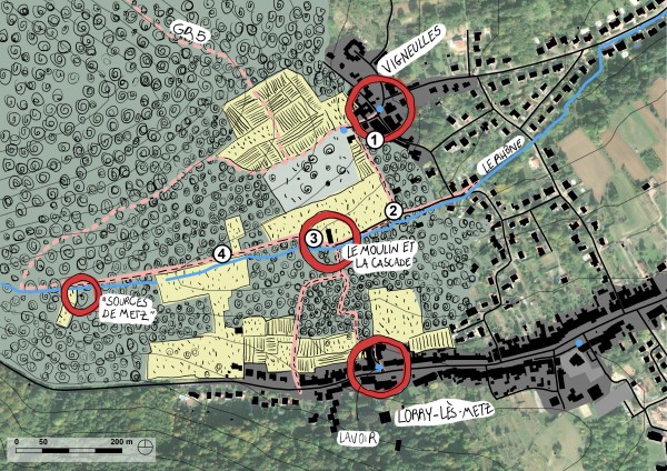 Schéma des OQP, secteur Lorry-lès-Metz